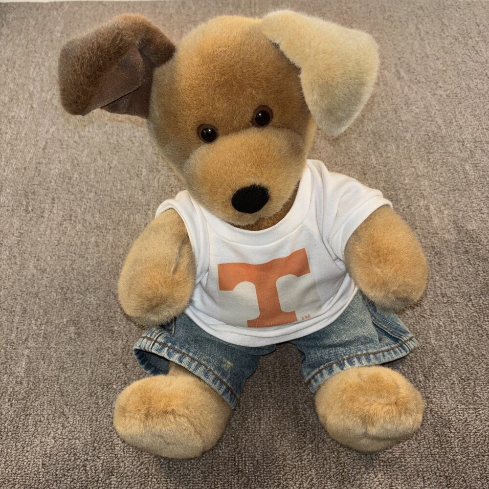 Vintage Build A Bear 15” Plush Dog University Of Tennessee VOLS Alumni